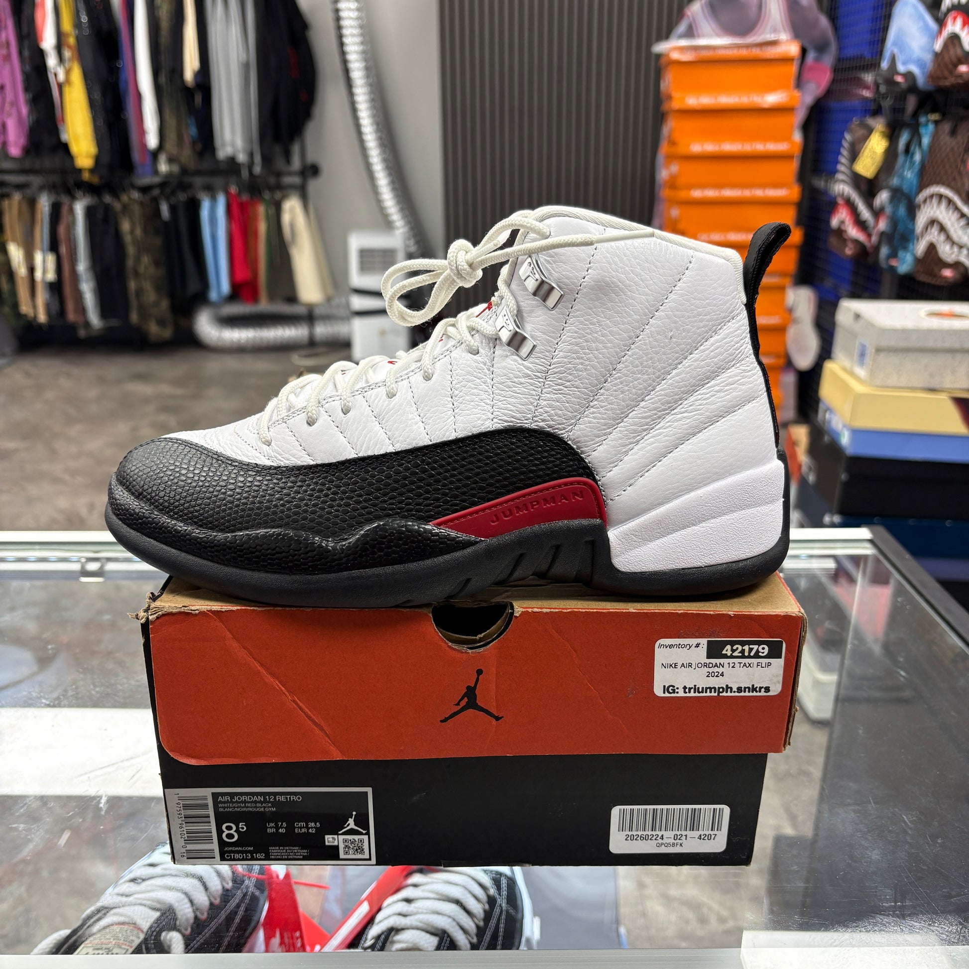 Jordan 12 Retro Taxi Flip
