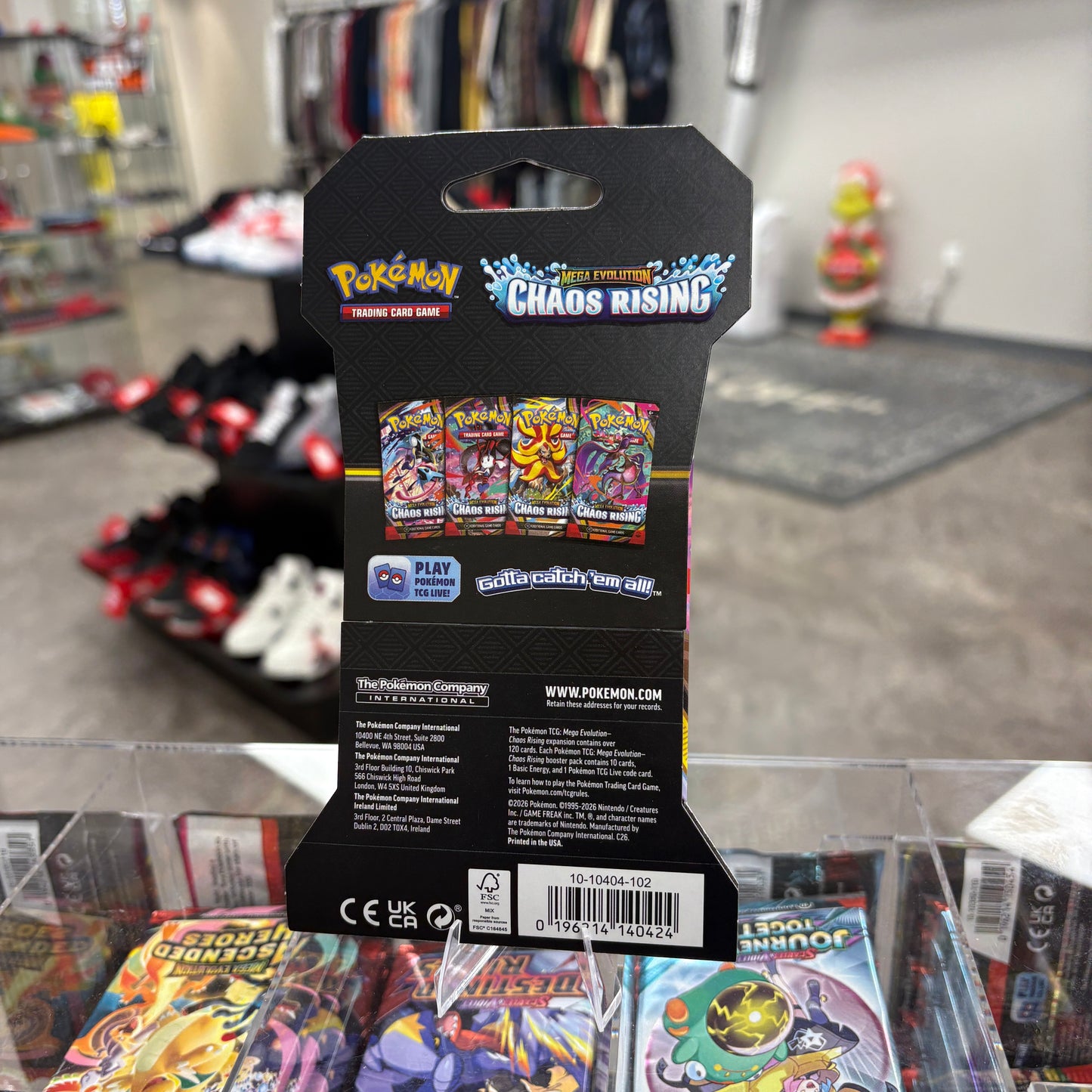 2026 Pokémon Mega Evolution Chaos Rising Sleeved Booster Pack