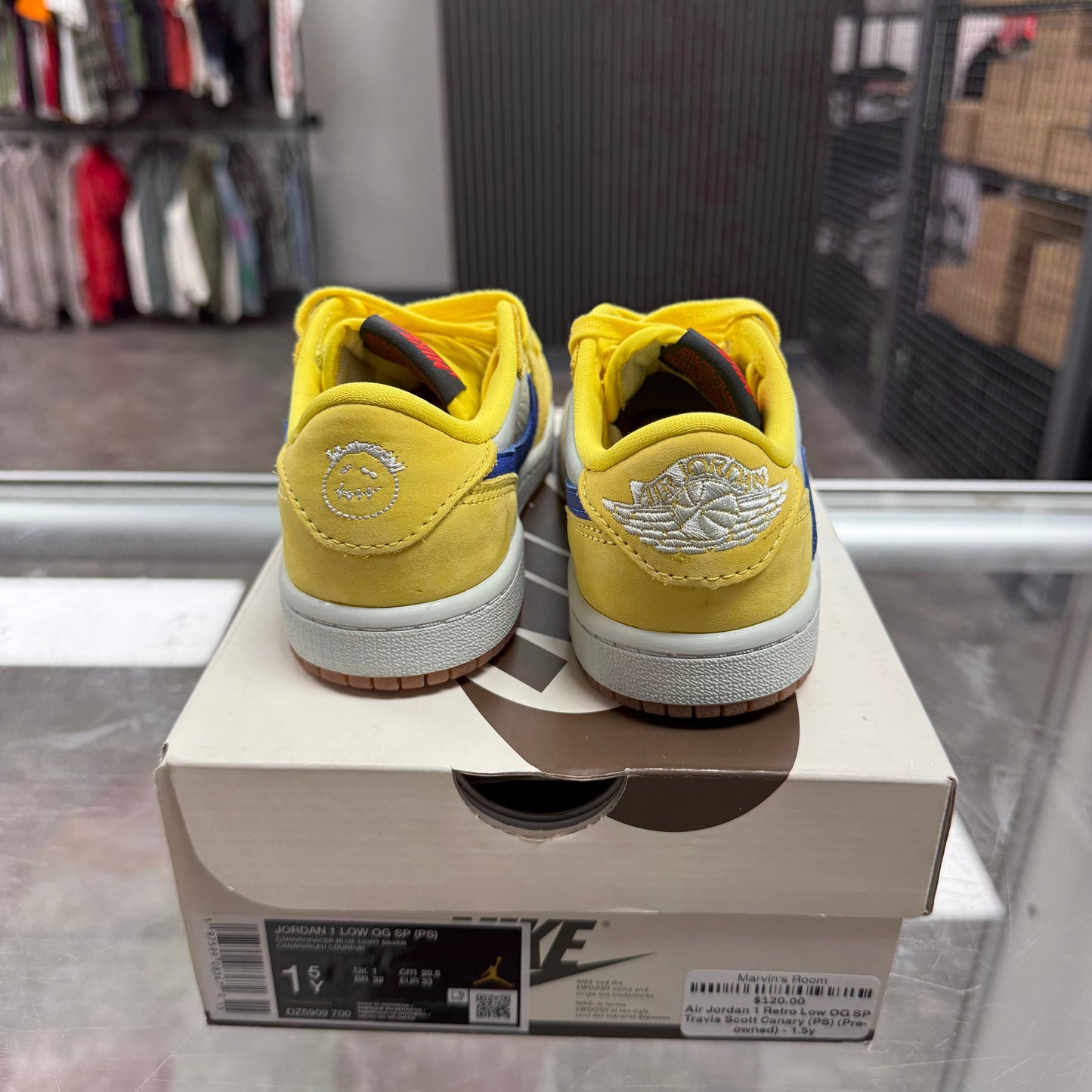 Air Jordan 1 Retro Low OG SP Travis Scott Canary (PS)