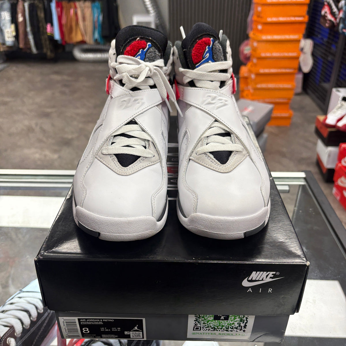 Jordan 8 Retro White True Red (2025)