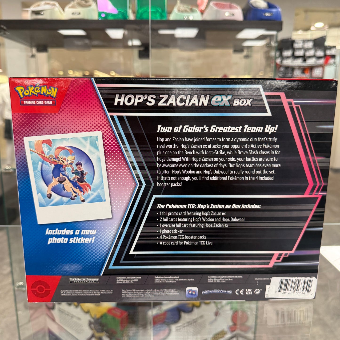 Pokémon Hop's Zacian EX Box