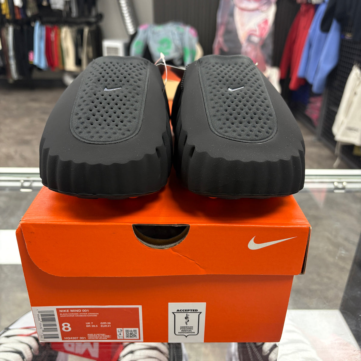 Nike Mind 001 Slide Black Chrome