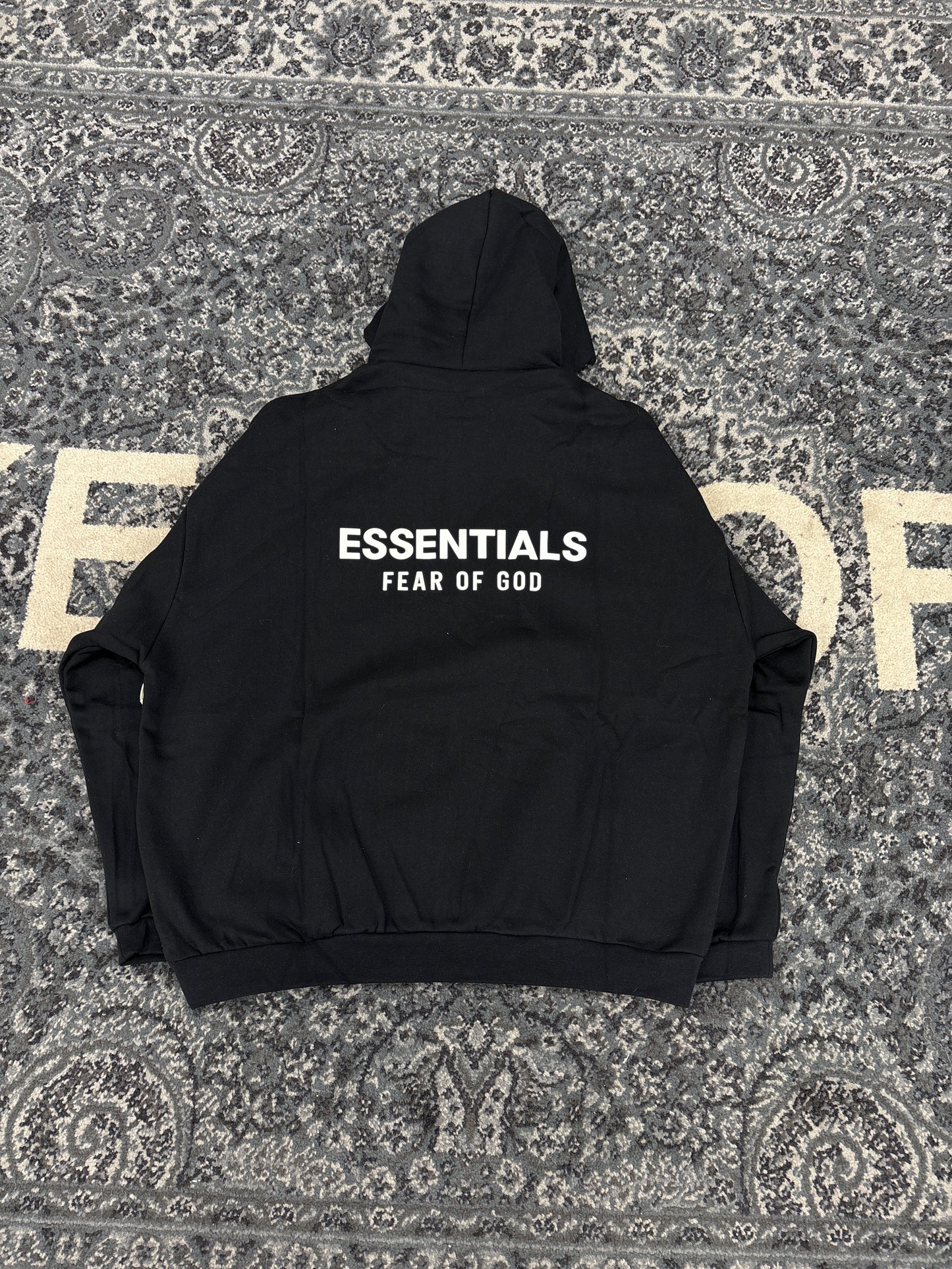 Essentials Hoodie Black Fleece