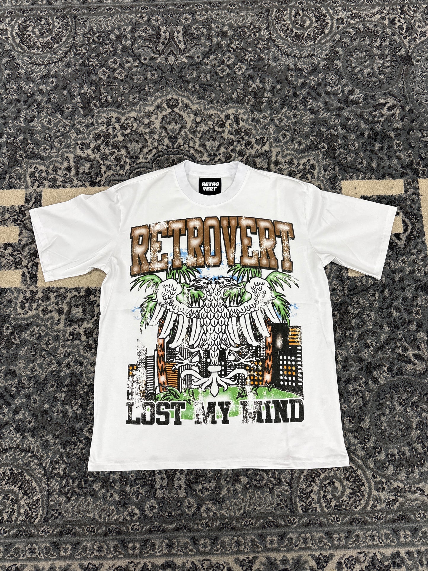 Retro Vert Lost My Mind Tee (White)