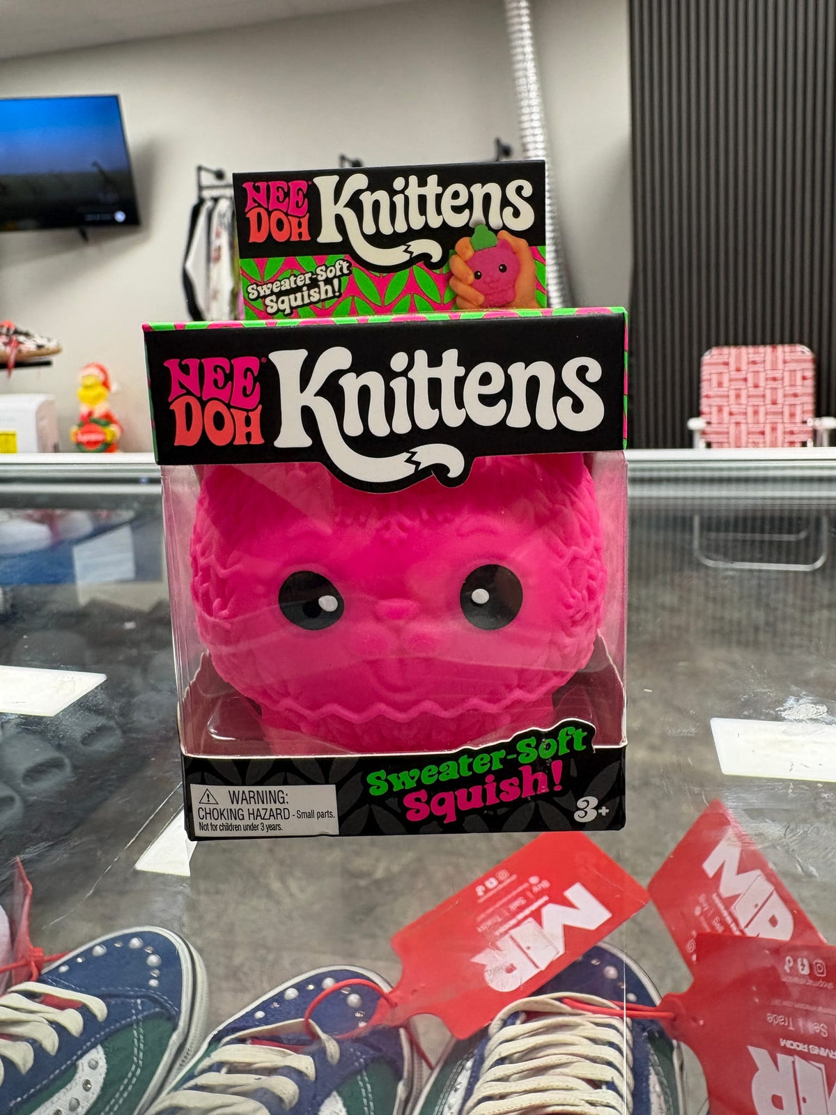 NeeDoh Knittens Squishy Fidget Toy Pink