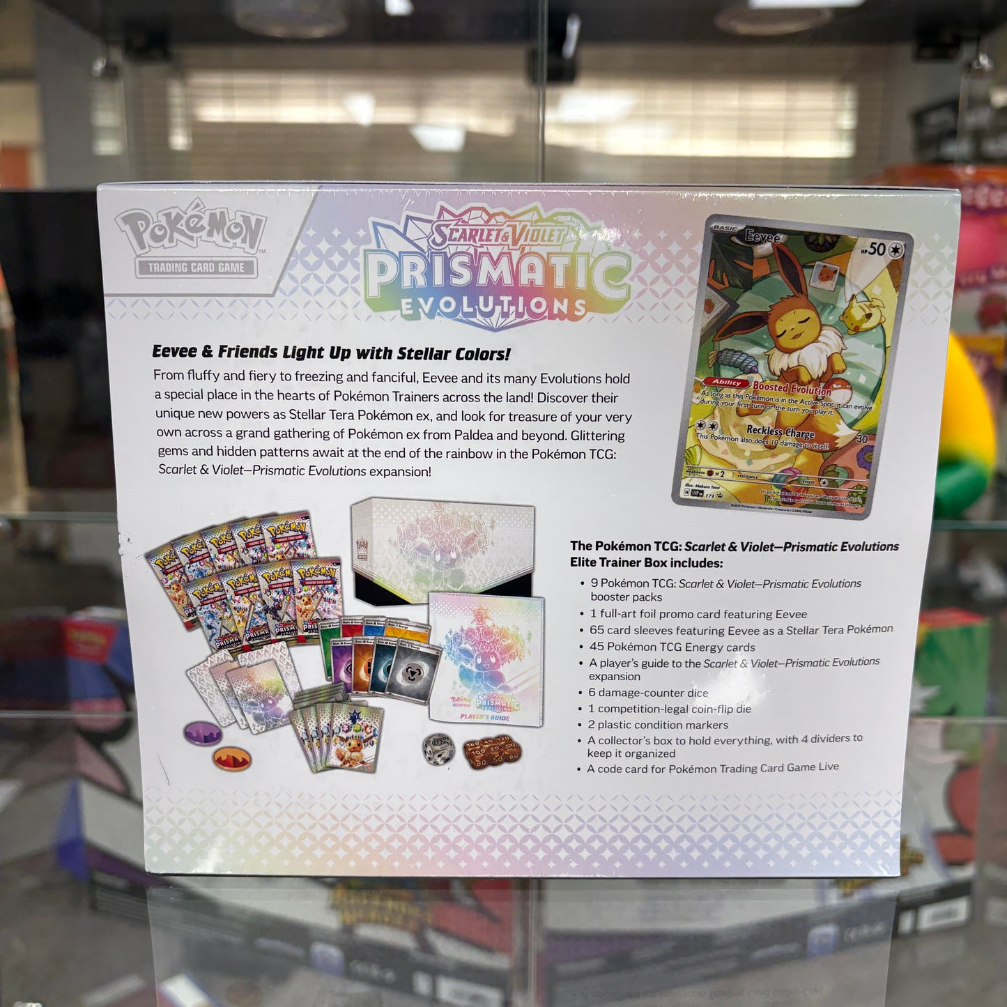 Pokémon Scarlet & Violet Prismatic Evolutions Elite Trainer Box