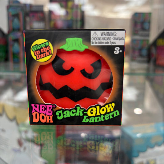 NeeDoh Jack Glow Lantern Squishy Fidget Toy Orange