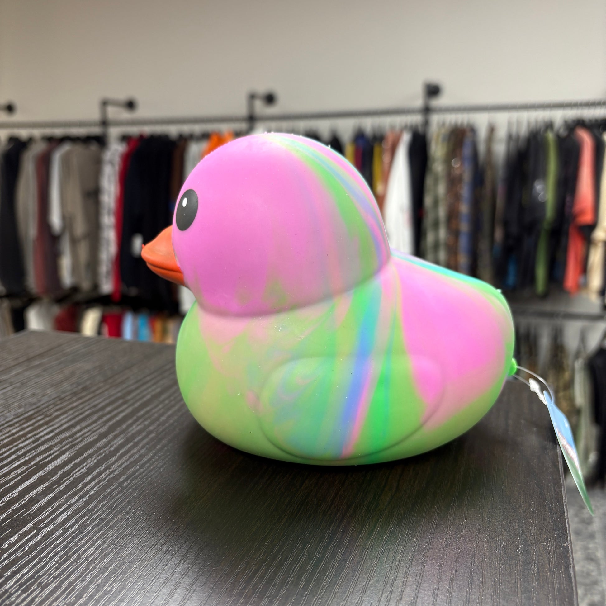 Sunny Days Entertainment Jumbo Squeezy Duck Tie Dye Green