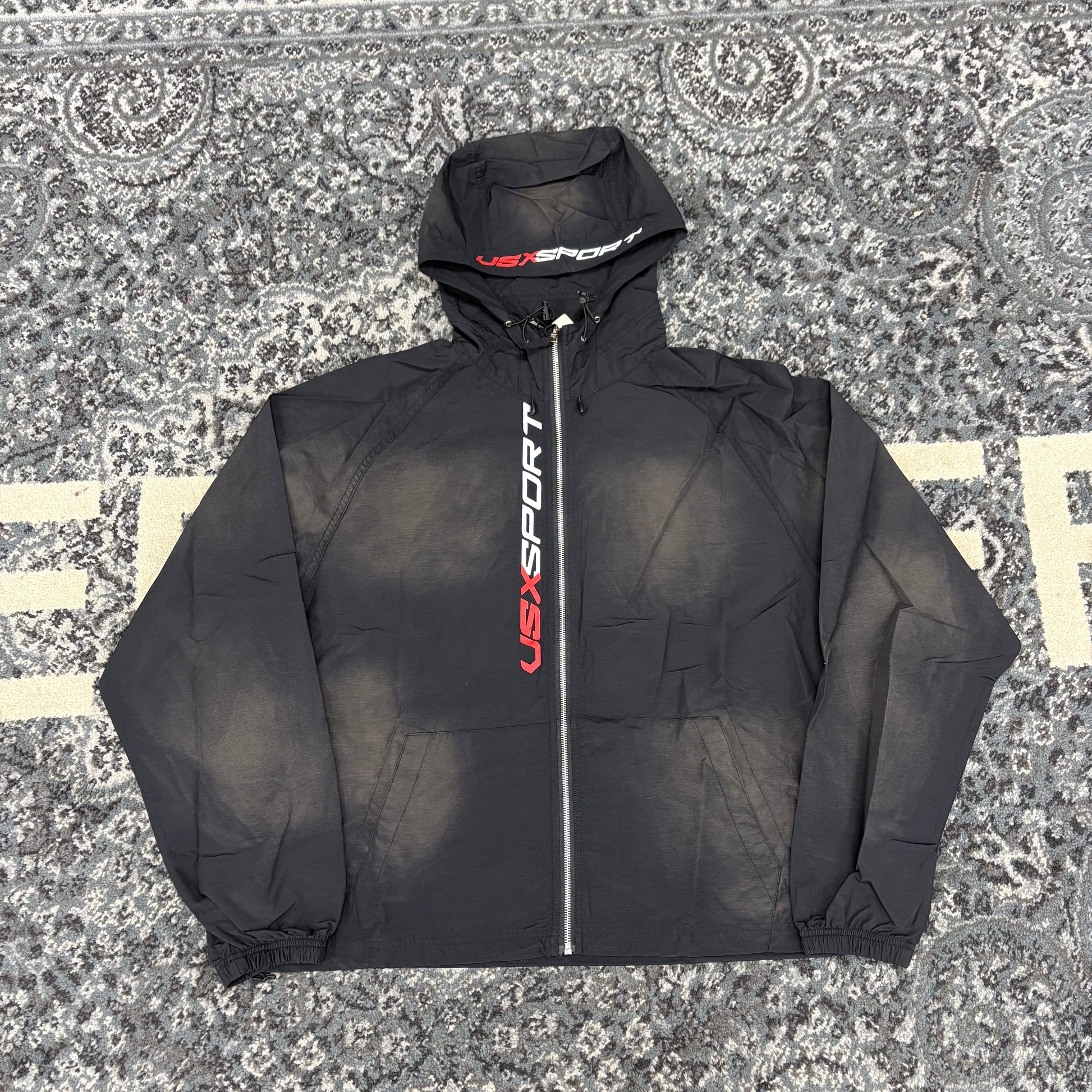 Vale Sport Nylon Rainstorm Jacket (Black)