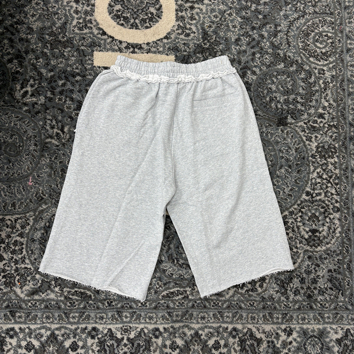 Raw Hem Sweatshorts (Grey)