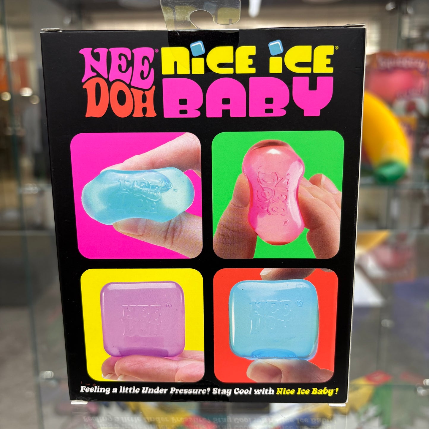 NeeDoh Nice Ice Baby Squishy Fidget Toy Set of 4 Blue/Purple/Pink