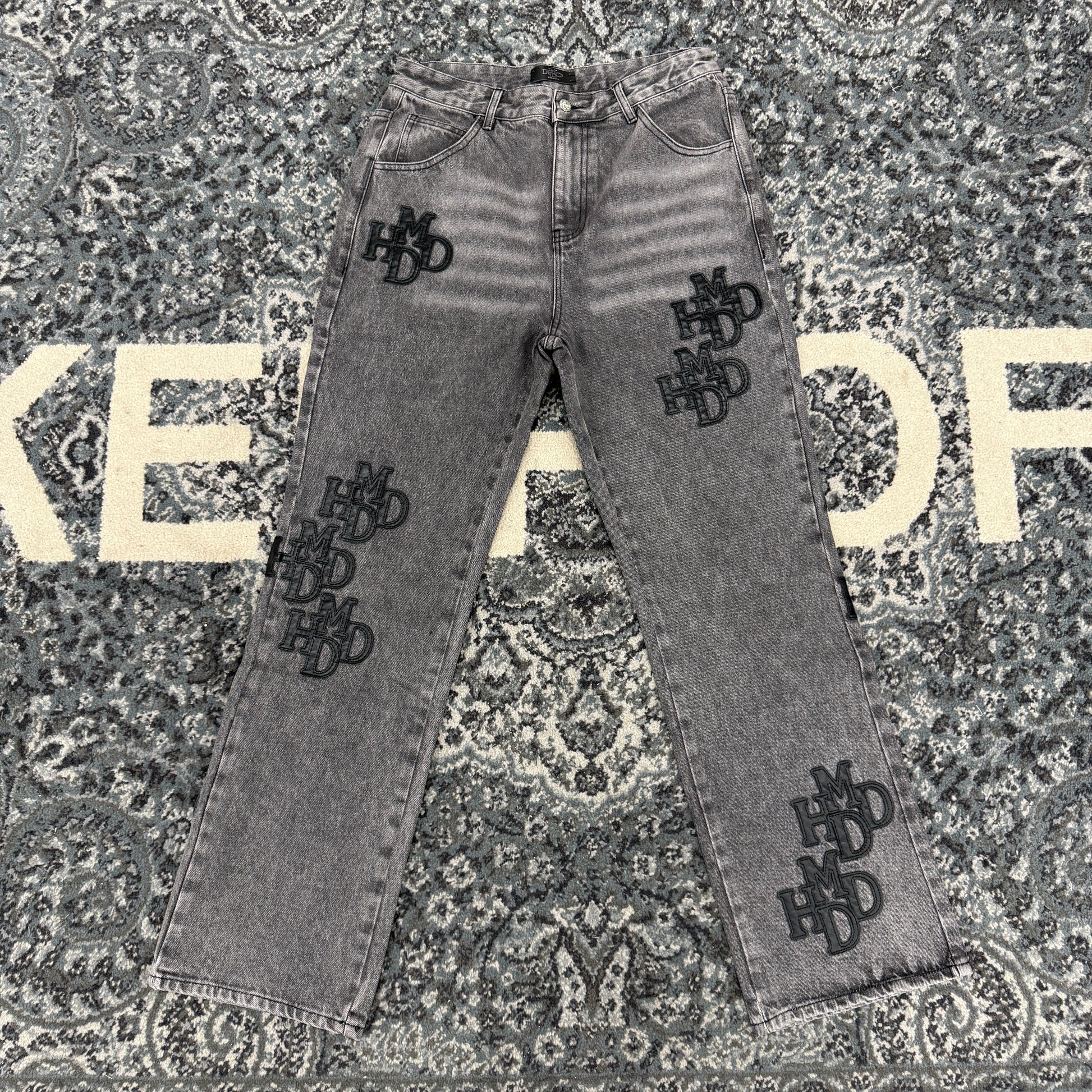 HMDD Double Patch Black Pants