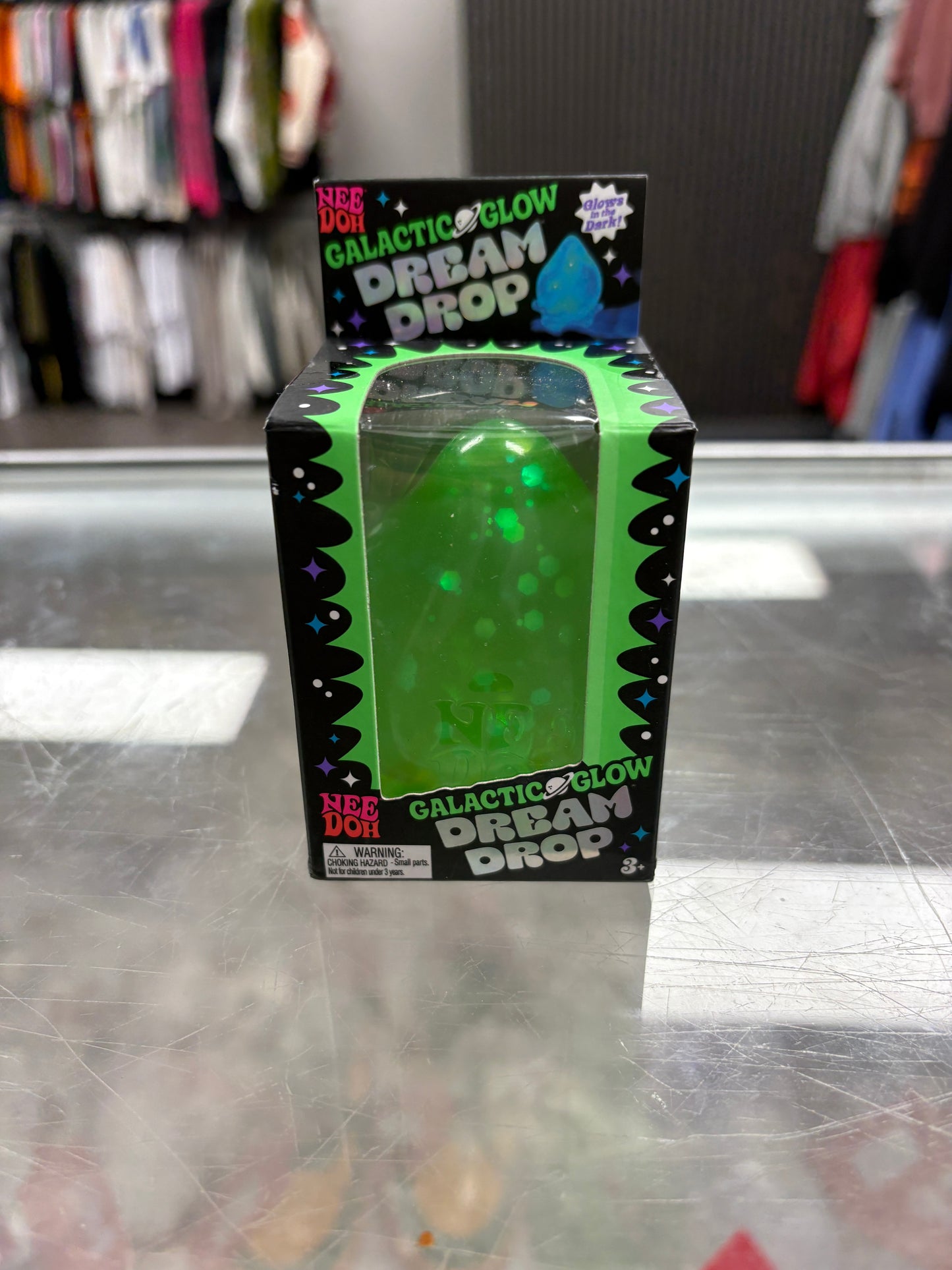 NeeDoh Galactic Glow Dream Drop Squishy Fidget Toy Cosmic Bloom