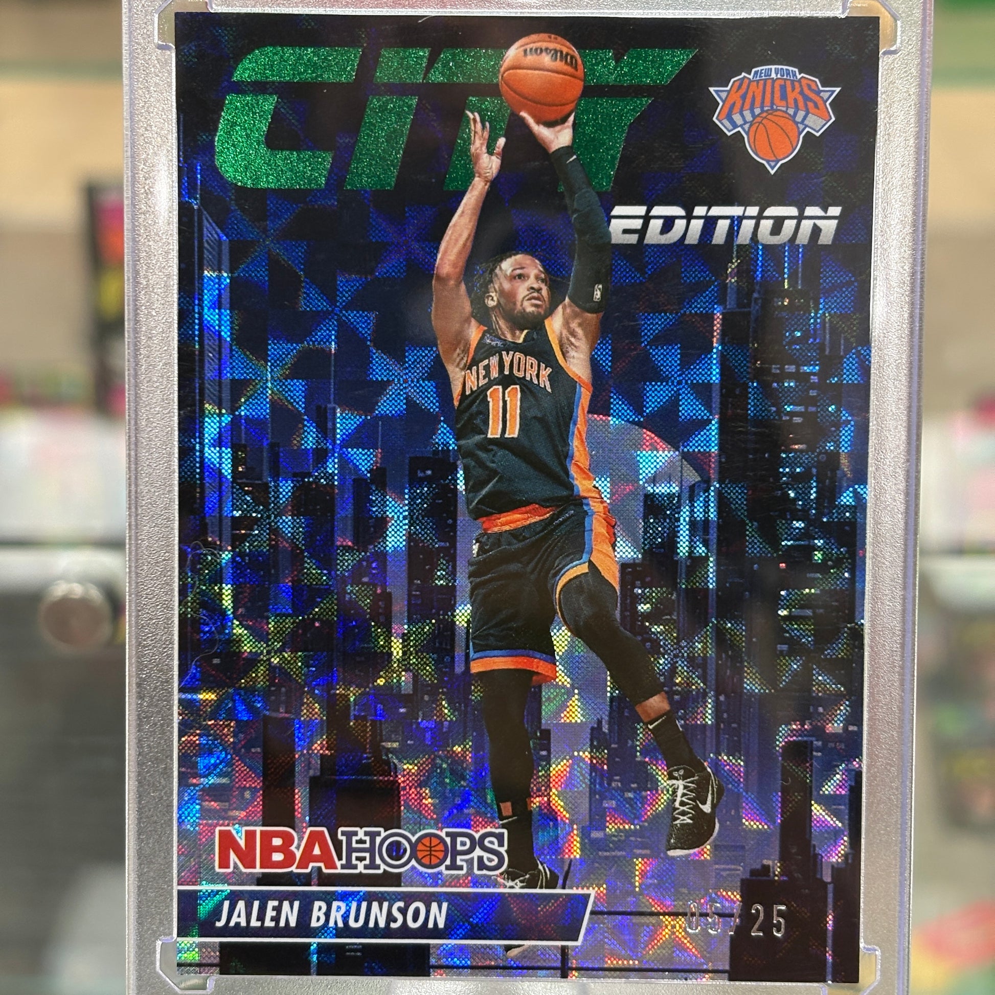 PANINI Jalen Brunson City Edition Hyper Green 5/25