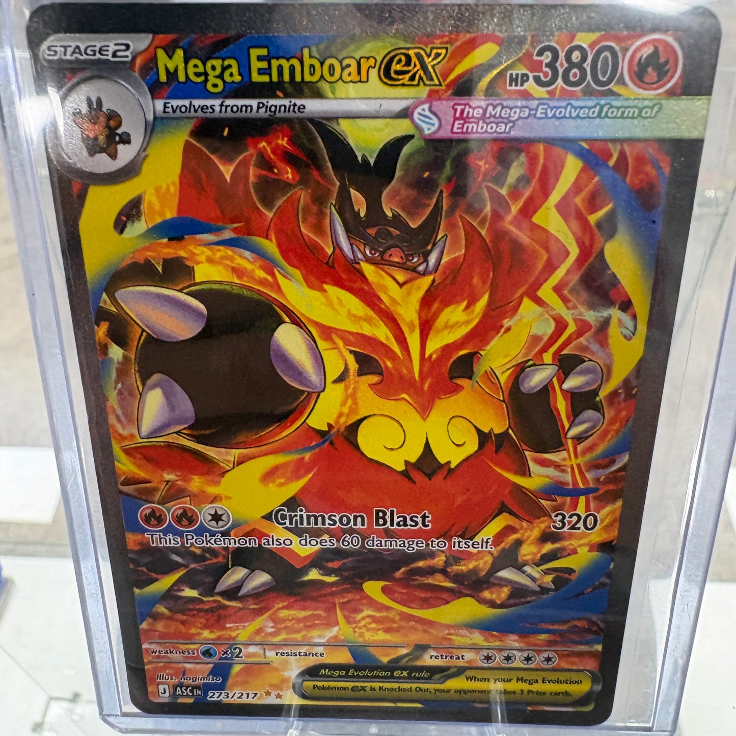 Mega Emboar EX Special Illustration Rare Ascended Heroes 273/217