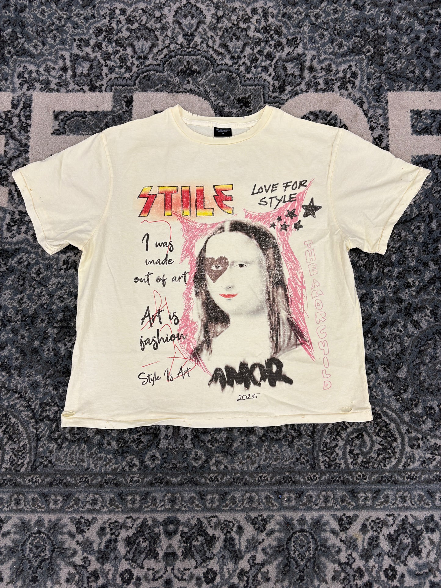 Stile De Amor CREAM MONALISA TEE