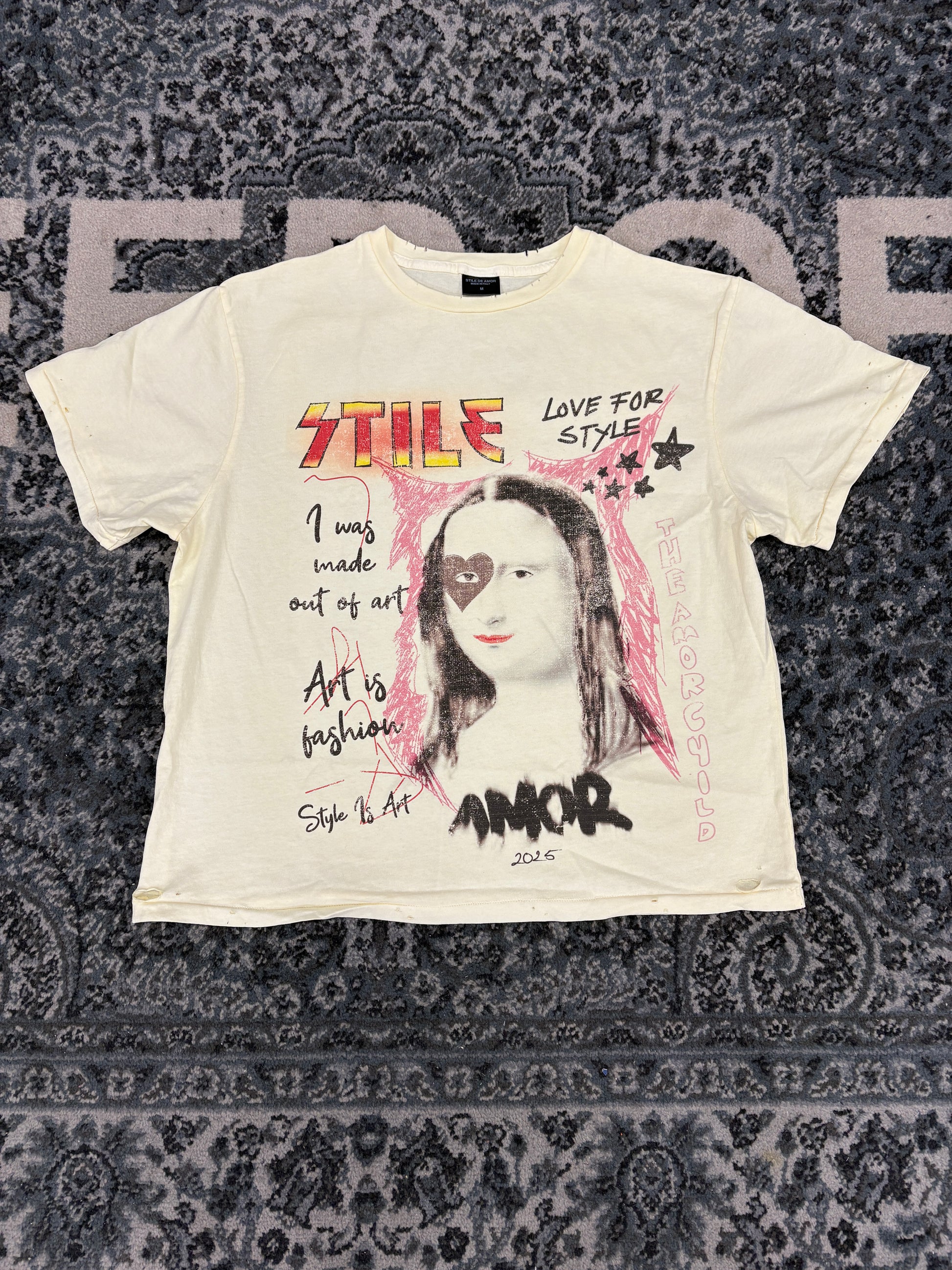 Stile De Amor CREAM MONALISA TEE