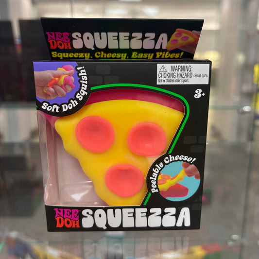 NeeDoh Squeeza Pizza Squishy Fidget Toy Pink Crust