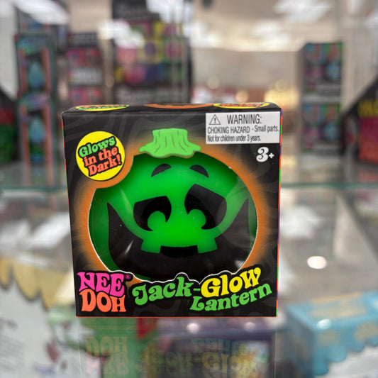 NeeDoh Jack-Glow Lantern Squishy Fidget Toy Green