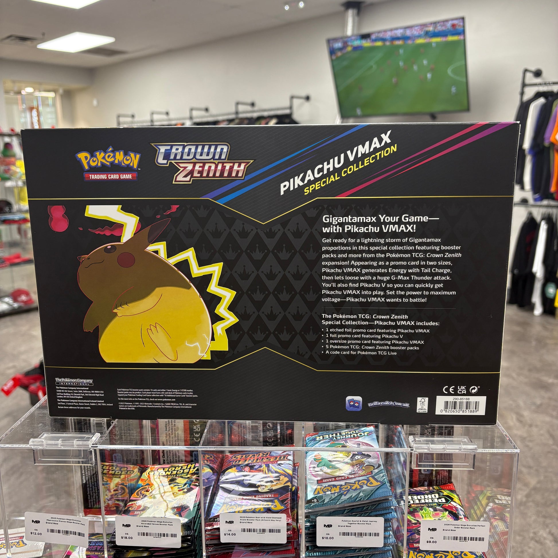 Pokémon TCG Sword & Shield Crown Zenith Pikachu VMAX Special Collection Box