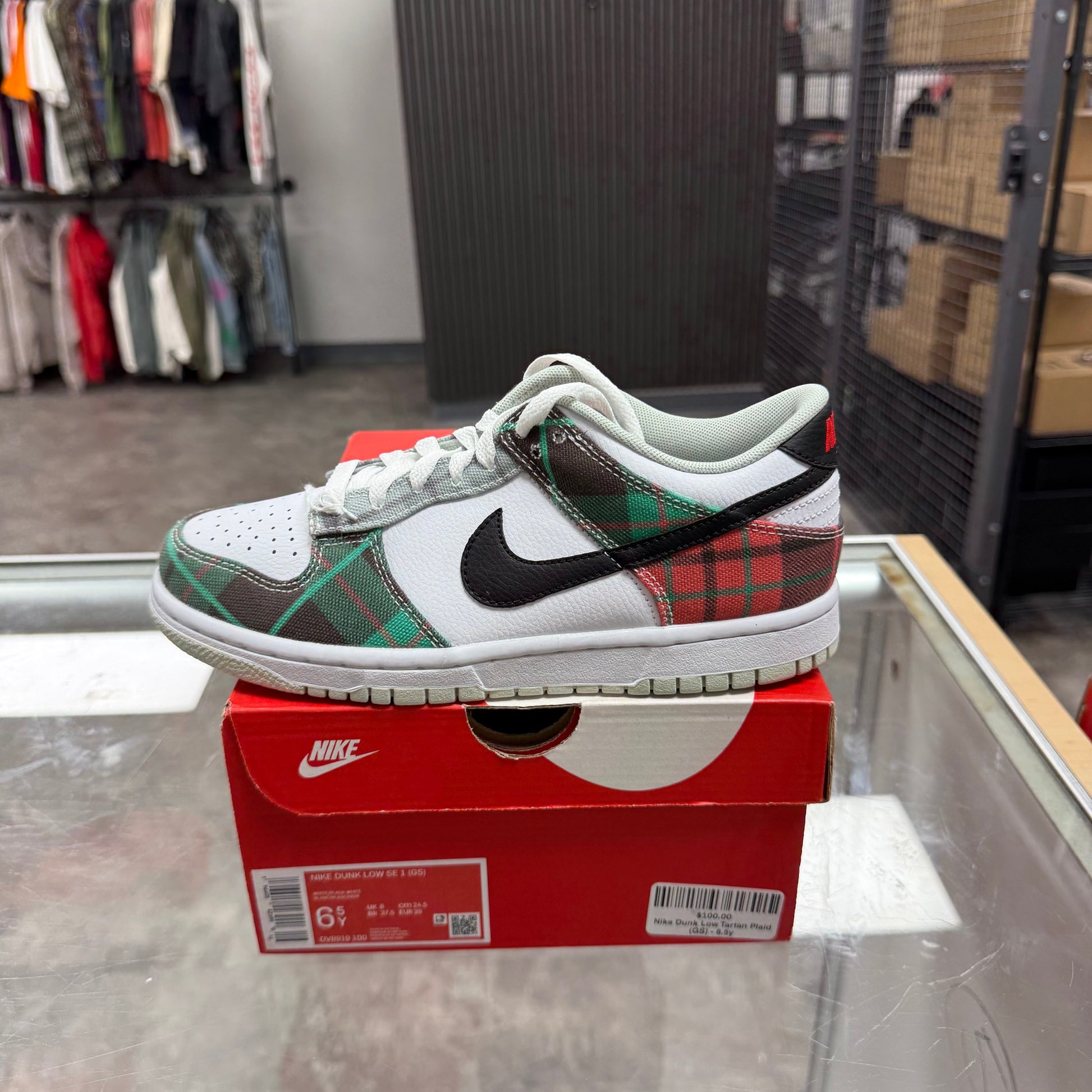Nike Dunk Low Tartan Plaid (GS)