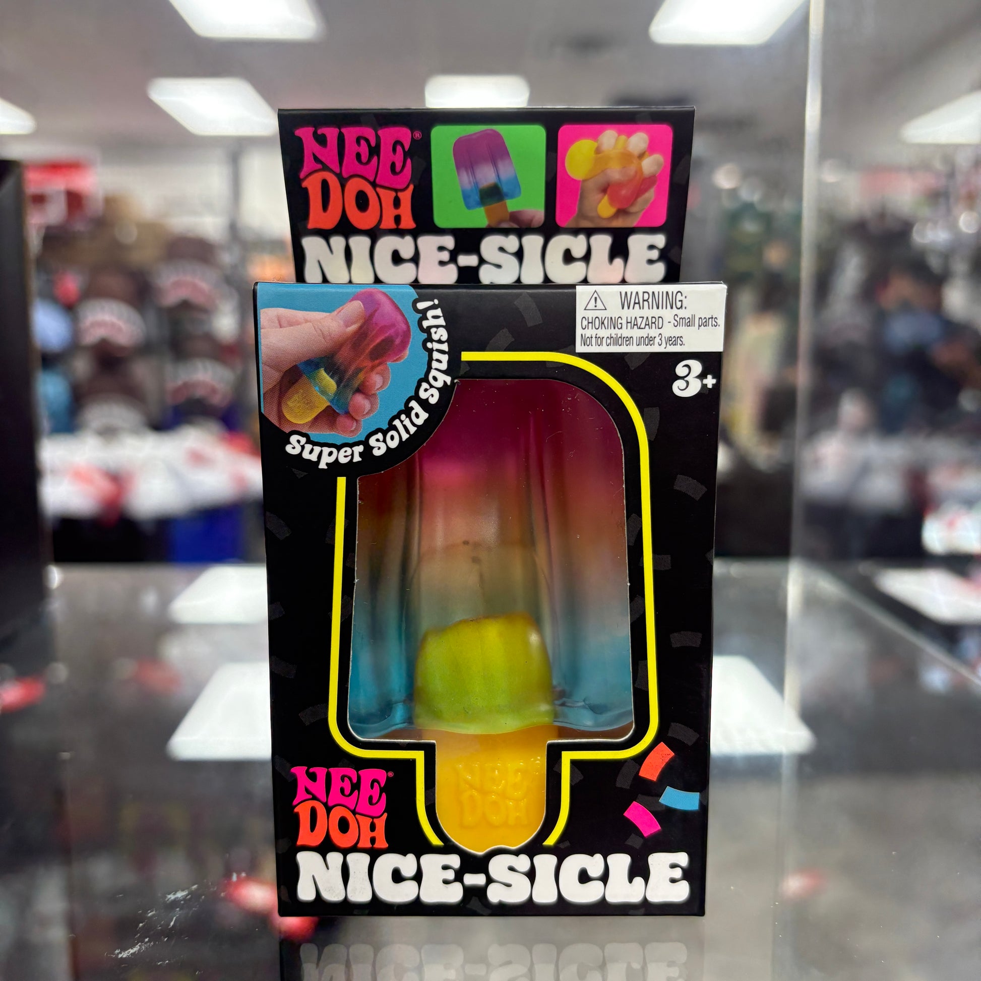 NeeDoh Nice-sicle Popsicle Squishy Fidget Toy Pink/ Blue