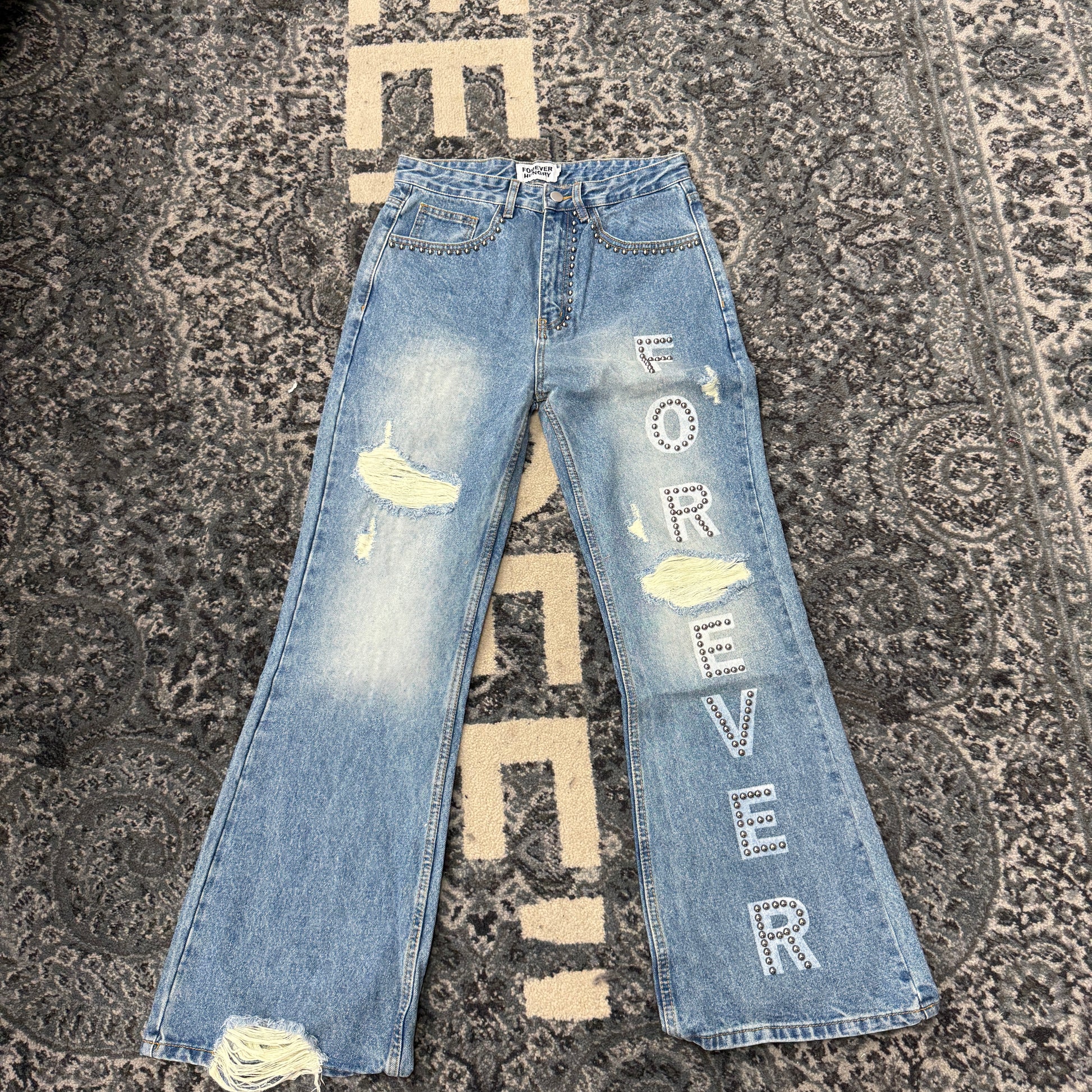 Forever Hungry Light Blue Denim