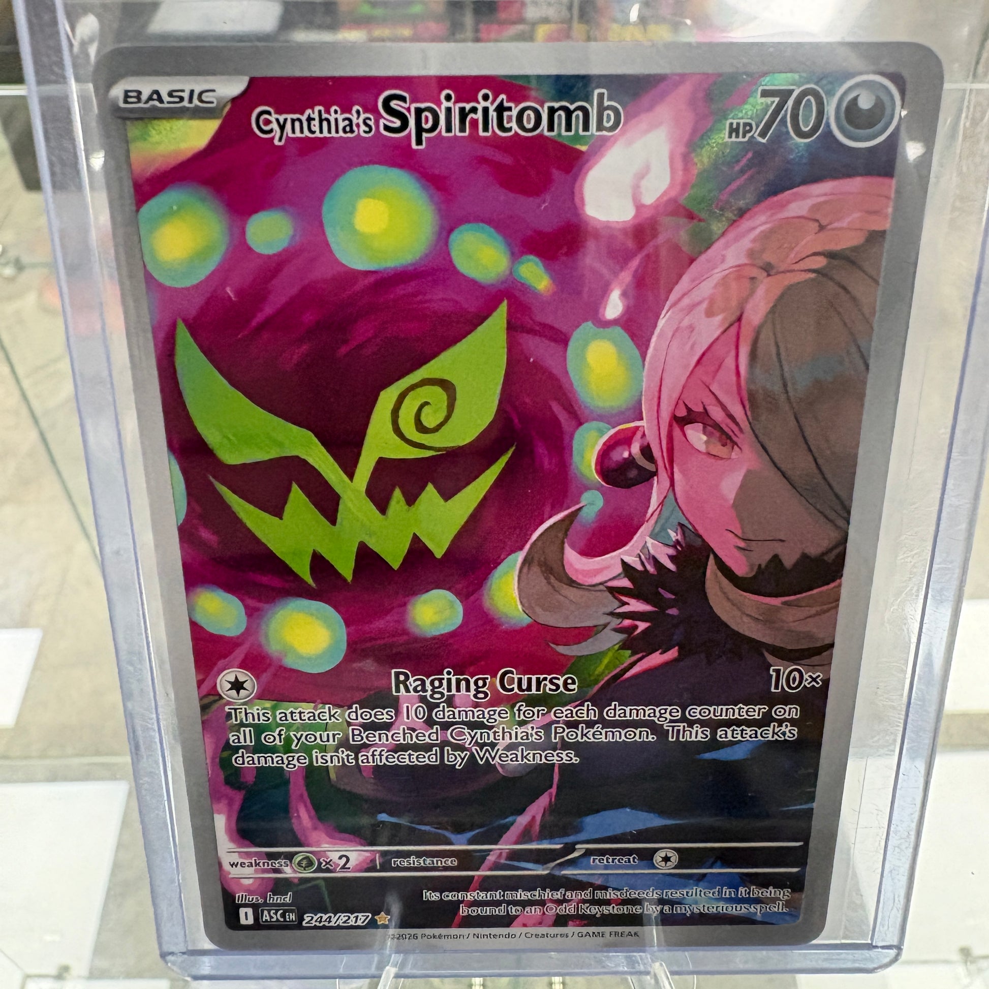 Cynthia's Spiritomb Illustration Rare Ascended Heroes 244/217