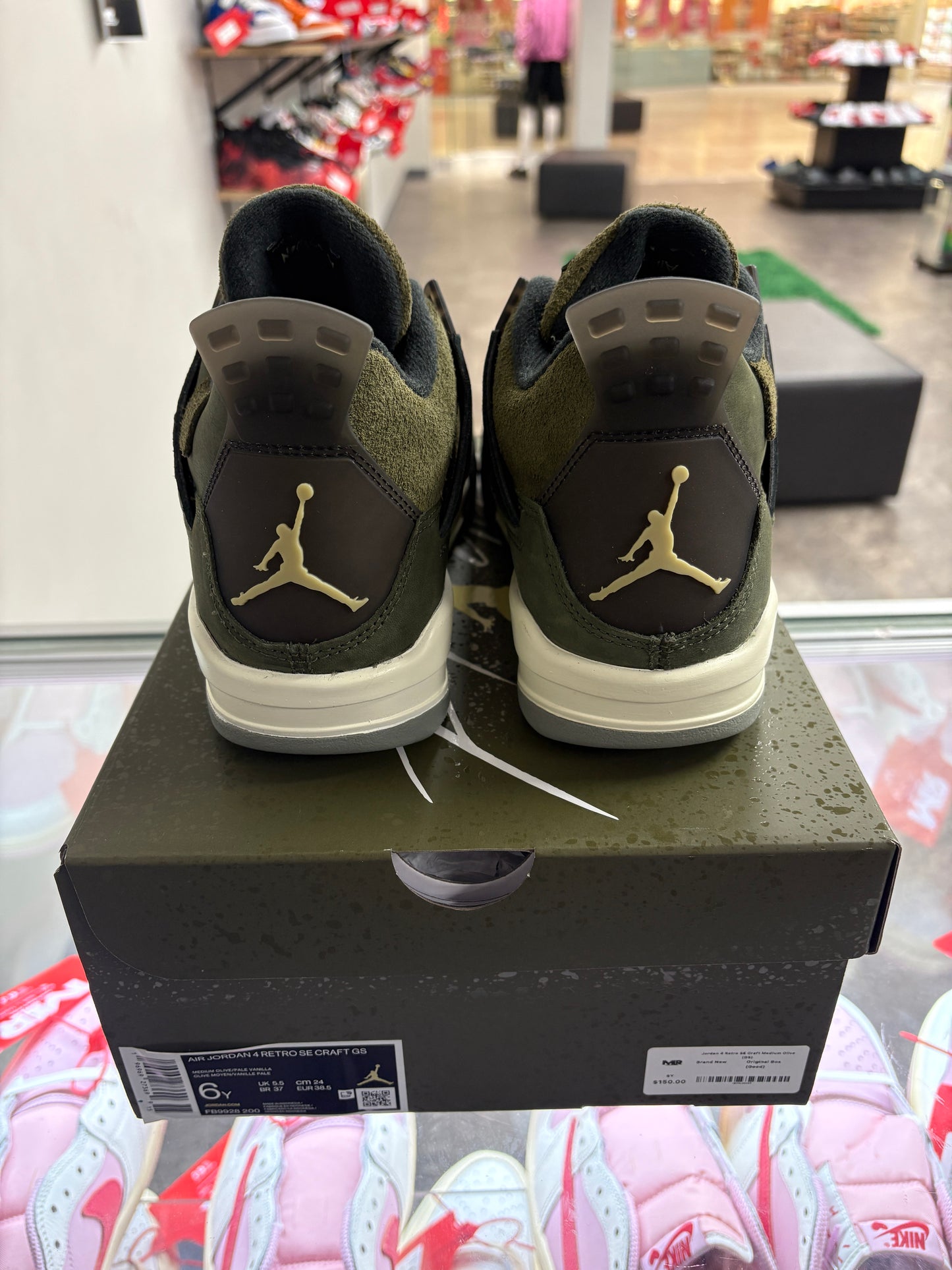 Jordan 4 Retro SE Craft Medium Olive (GS)