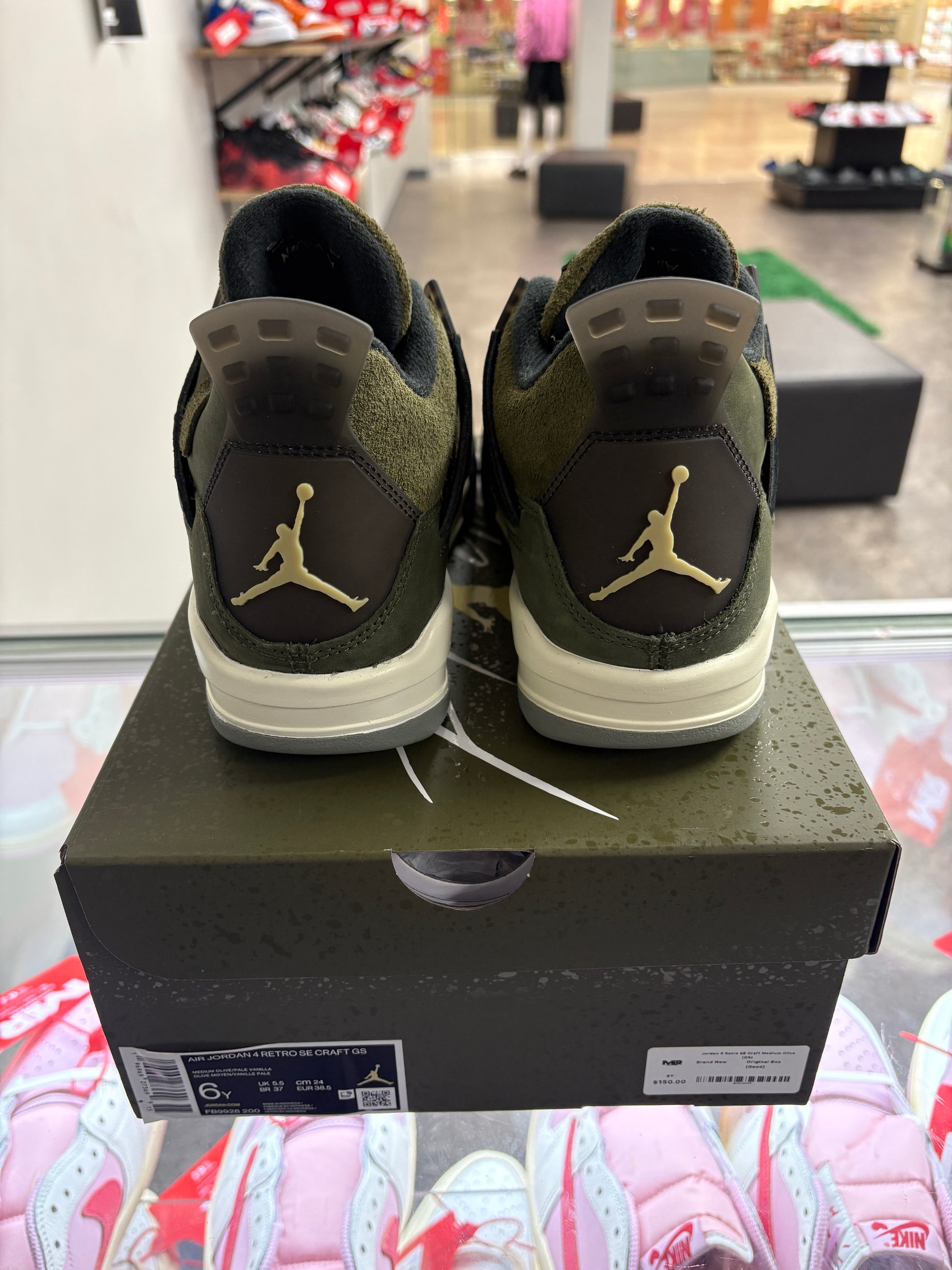 Jordan 4 Retro SE Craft Medium Olive (GS)