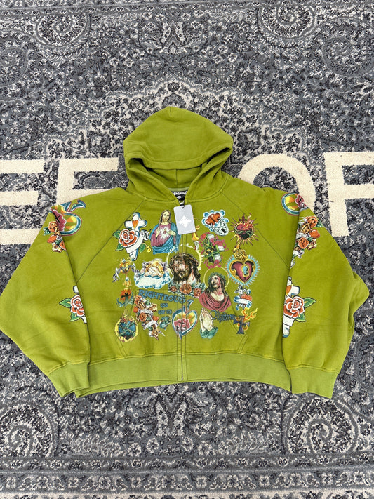 We Are Righteous He Risen Zip Up (Olive)