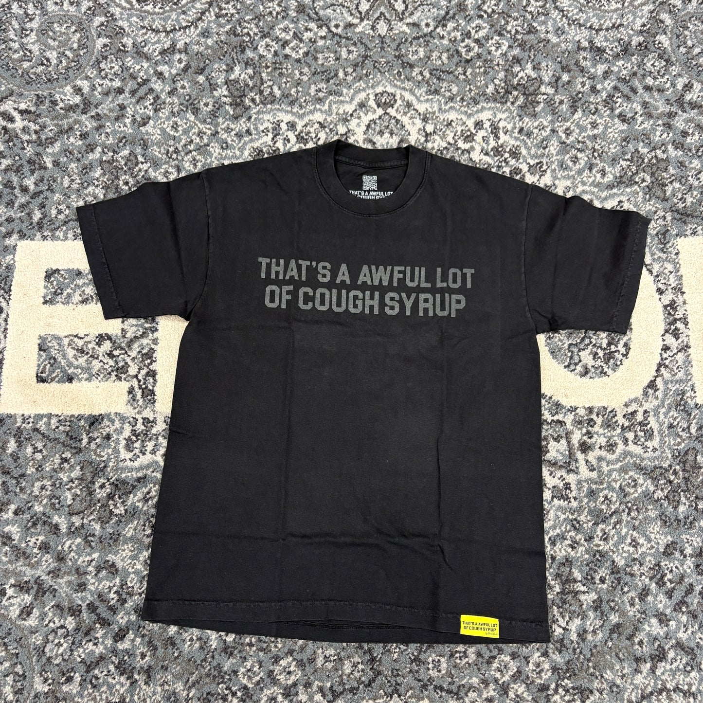 That's A Awful Lot Of Cough Syrup Bottle T-Shirt Black