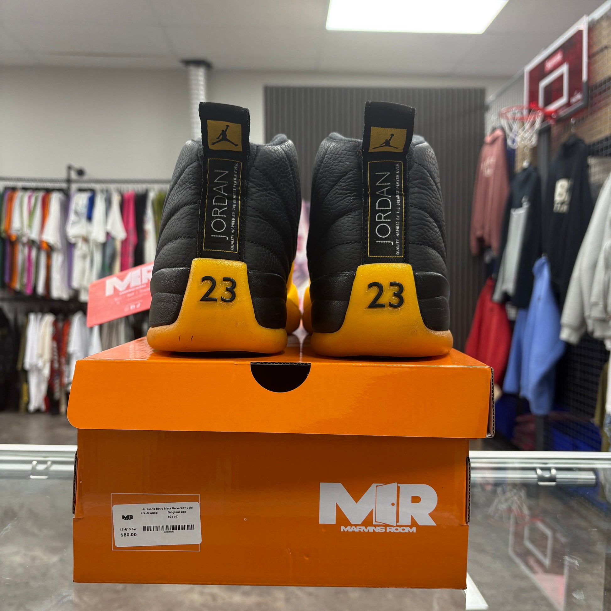 Jordan 12 Retro Black University Gold