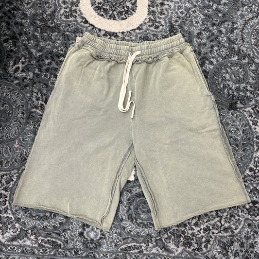 Raw Hem Sweatshorts (Sage)