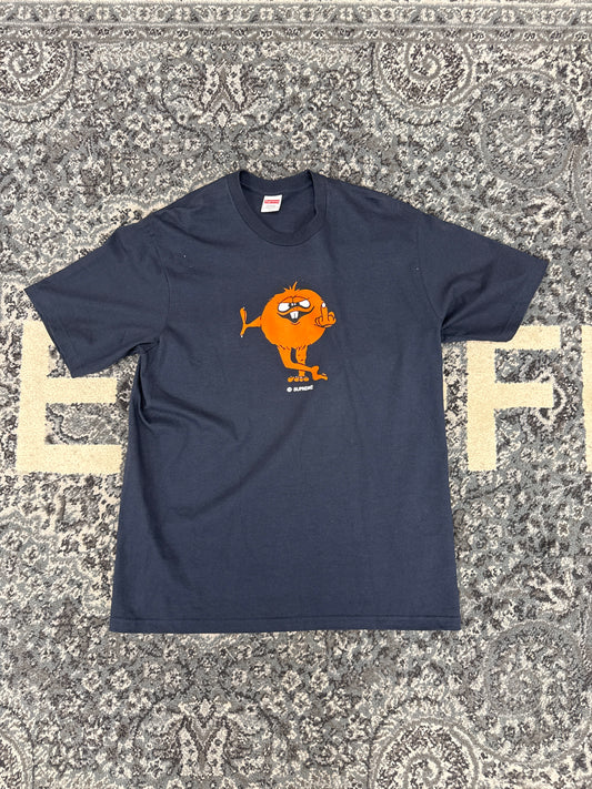 Supreme Fuzzy Middle Finger Tee Navy