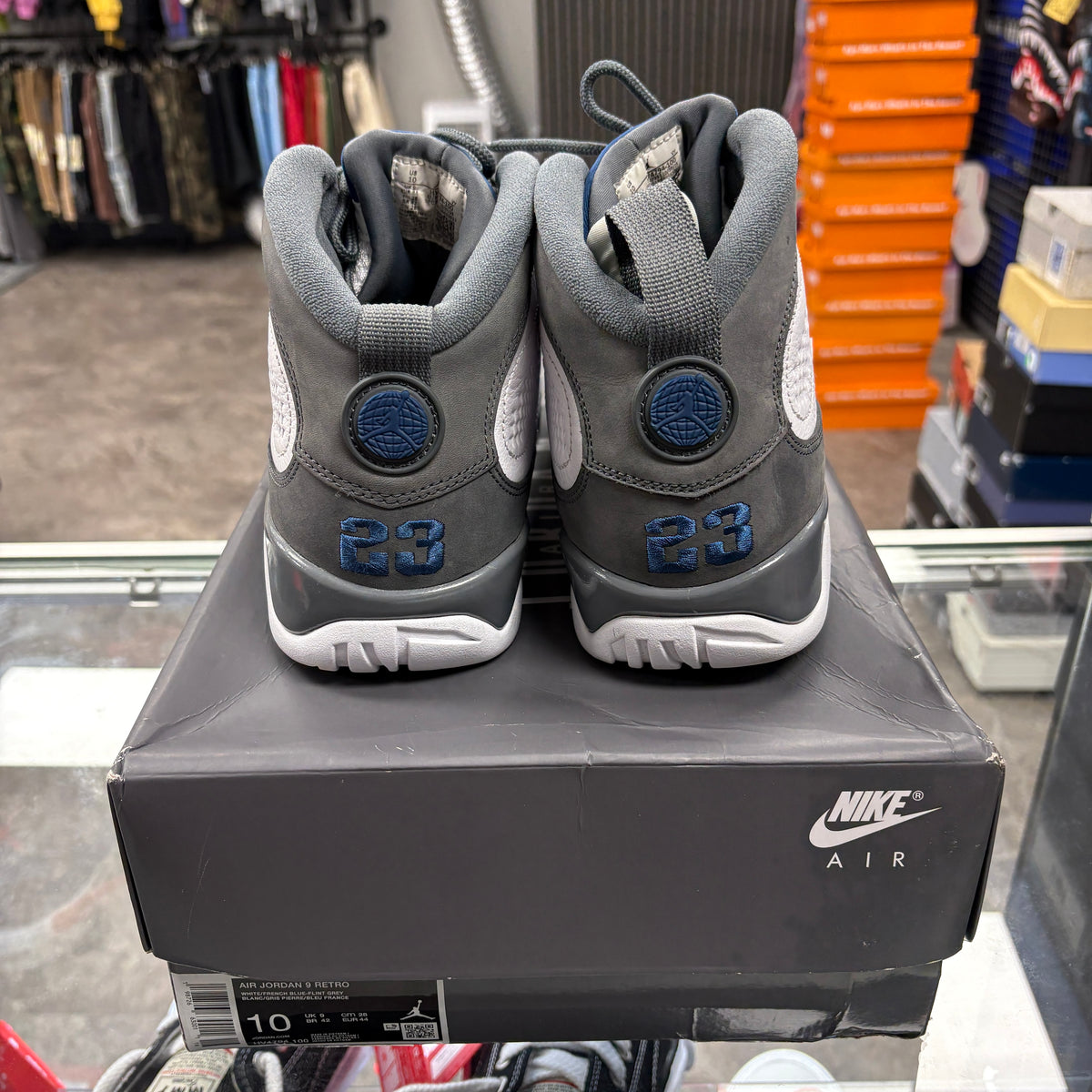 Jordan 9 Retro Flint Grey French Blue (2026)