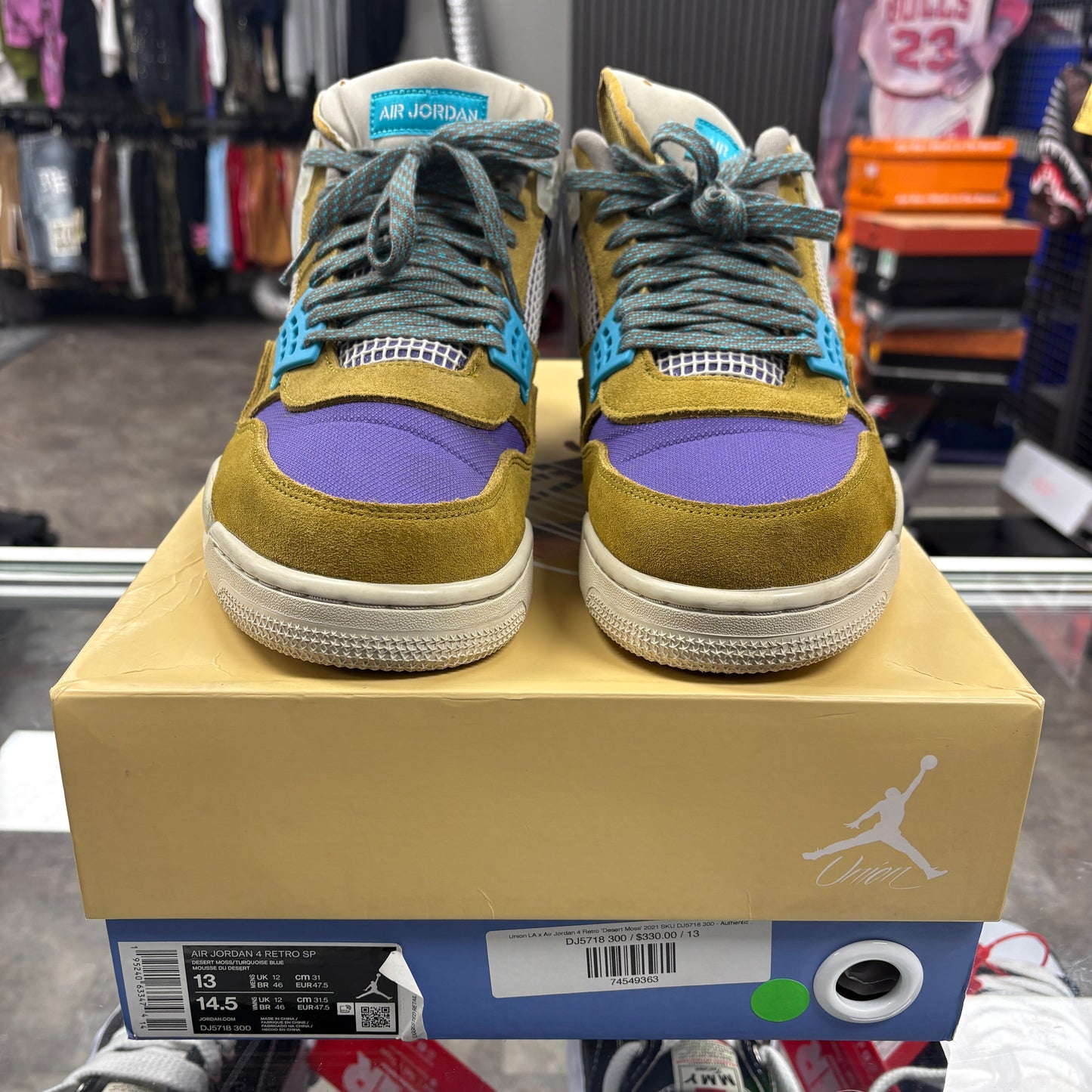 Jordan 4 Retro SP 30th Anniversary Union Desert Moss