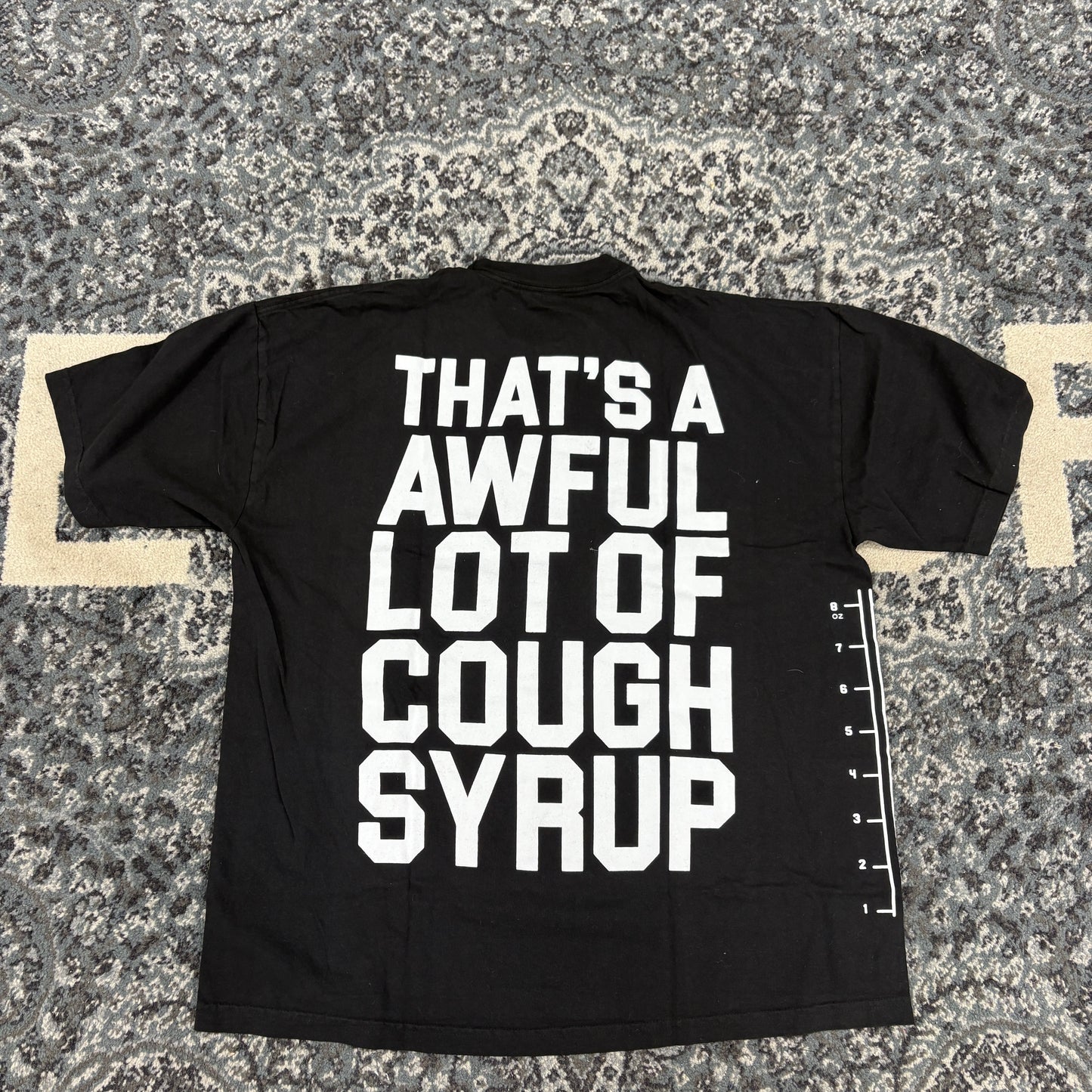 That's A Awful Lot Of Cough Syrup T-Shirt Black/White