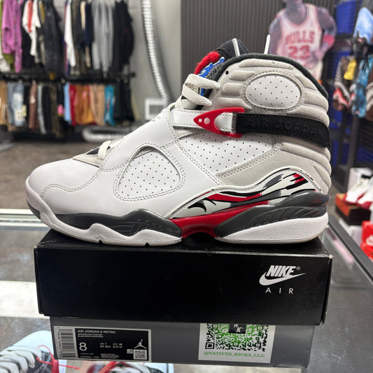 Jordan 8 Retro White True Red (2025)