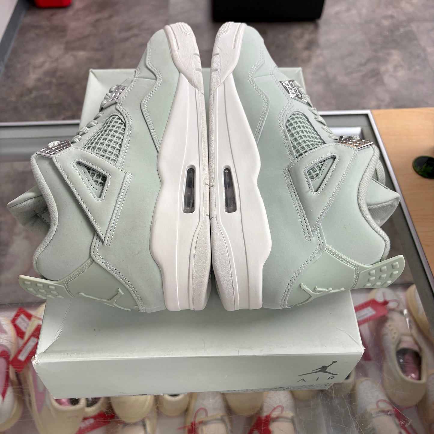 Jordan 4 Retro Seafoam Sail
