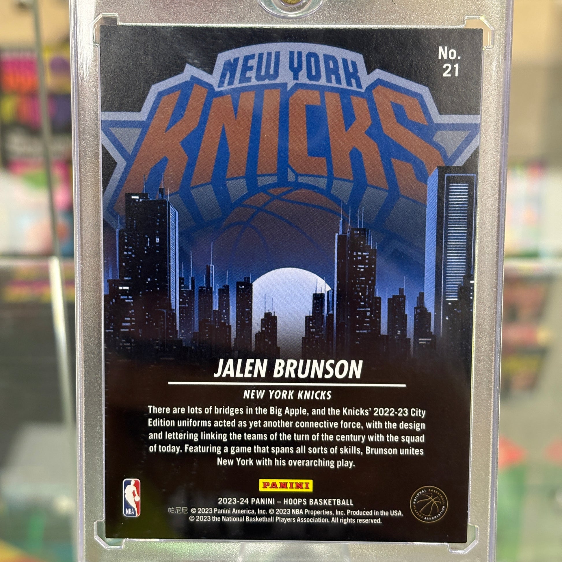 PANINI Jalen Brunson City Edition Hyper Green 5/25