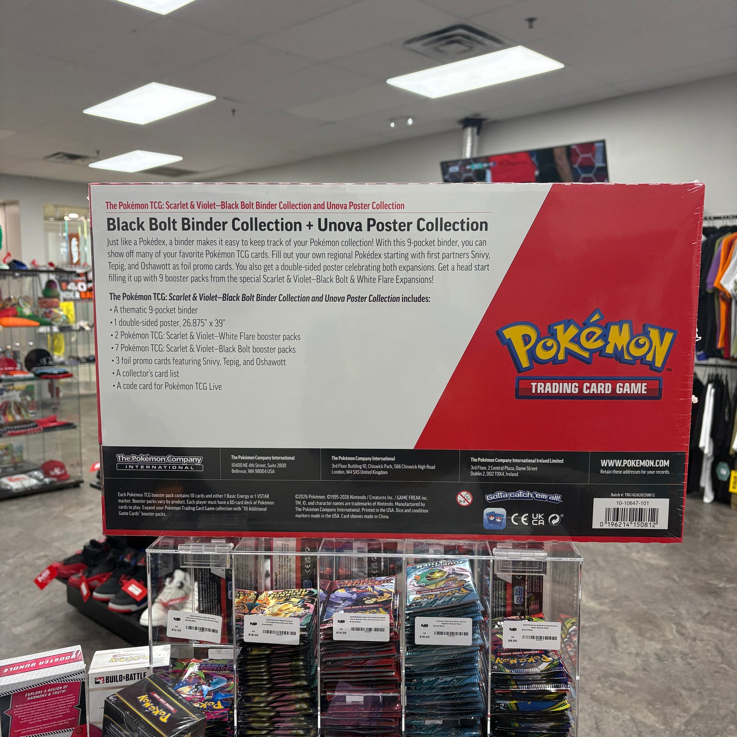 Pokémon Black Bolt & White Flare Poster Collection and Black Bolt Binder Collection Bundle (Sam's Club Exclusive)