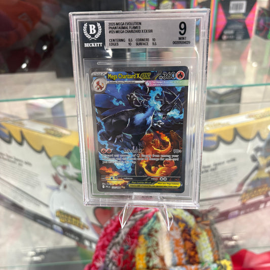 2025 Mega Charizard X ex SIR Phantasmal Flames 125/094 BGS9