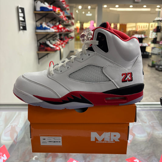 Jordan 5 Retro Fire Red Black Tongue (2025)