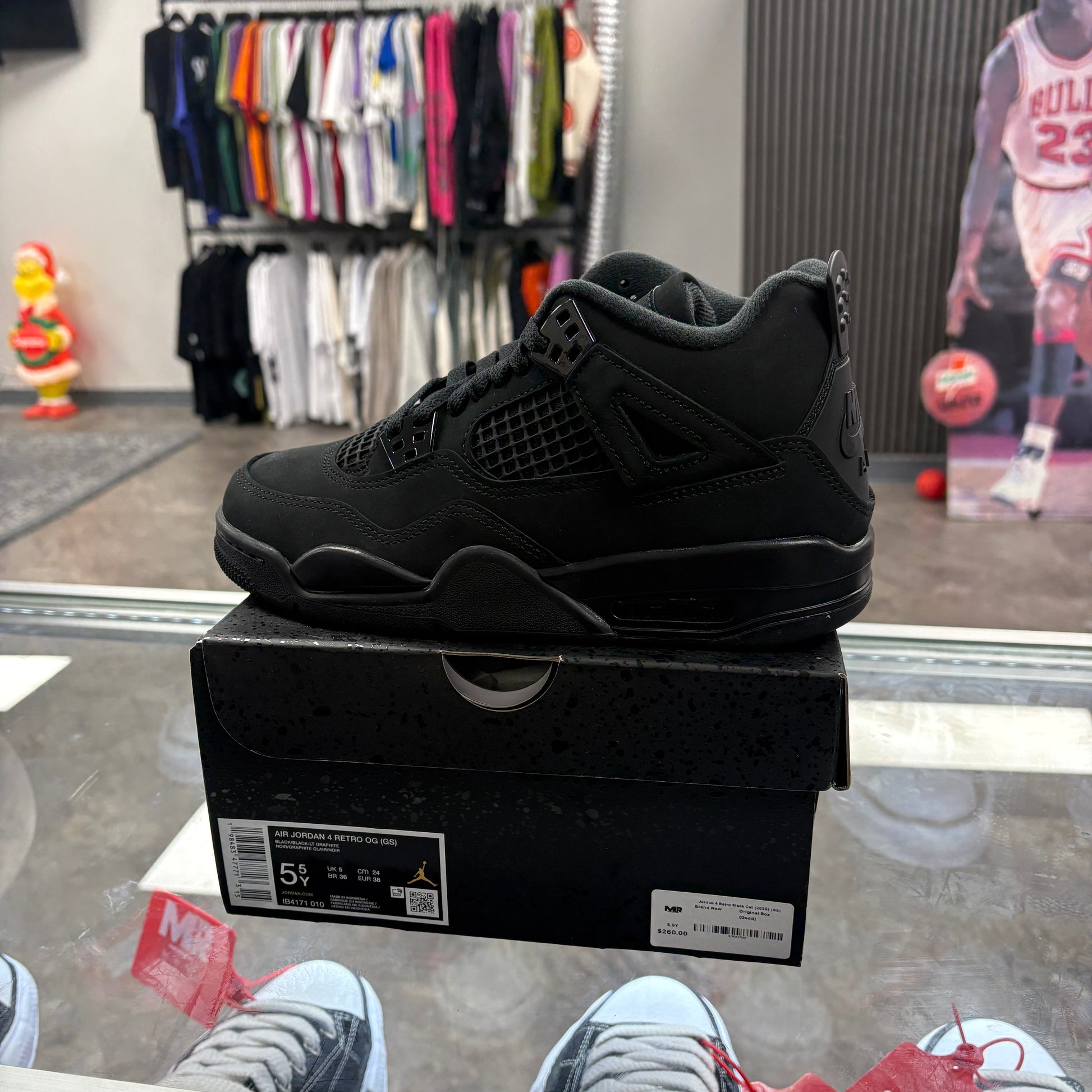 Jordan 4 Retro Black Cat (2025) (GS)