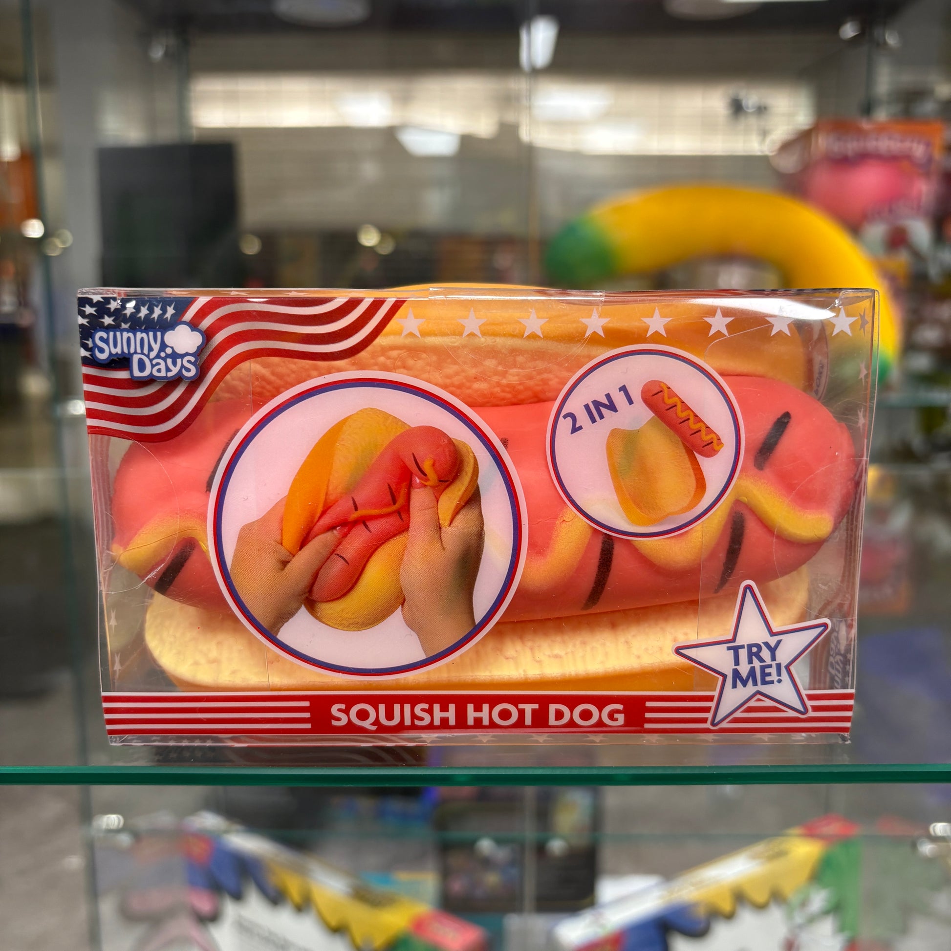 Sunny Days Entertainment Squeezy Hotdog Sensory Fidget Toy