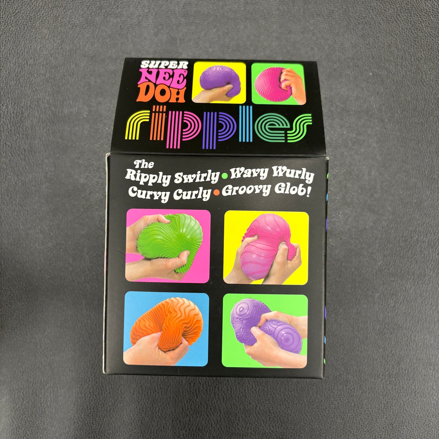 NeeDoh Super Ripples Fidget Ball Orange