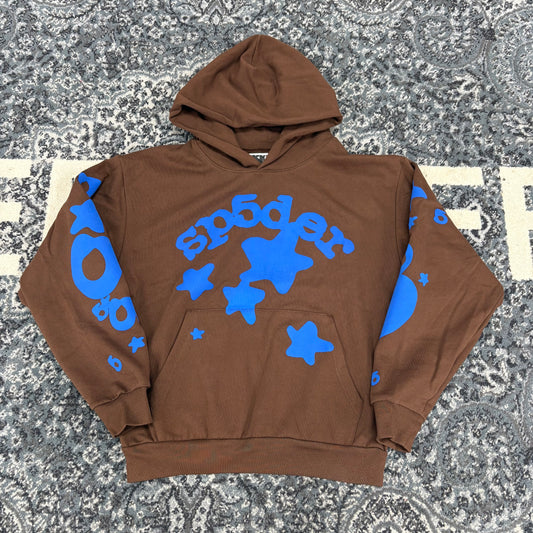 Sp5der Beluga Hoodie Brown