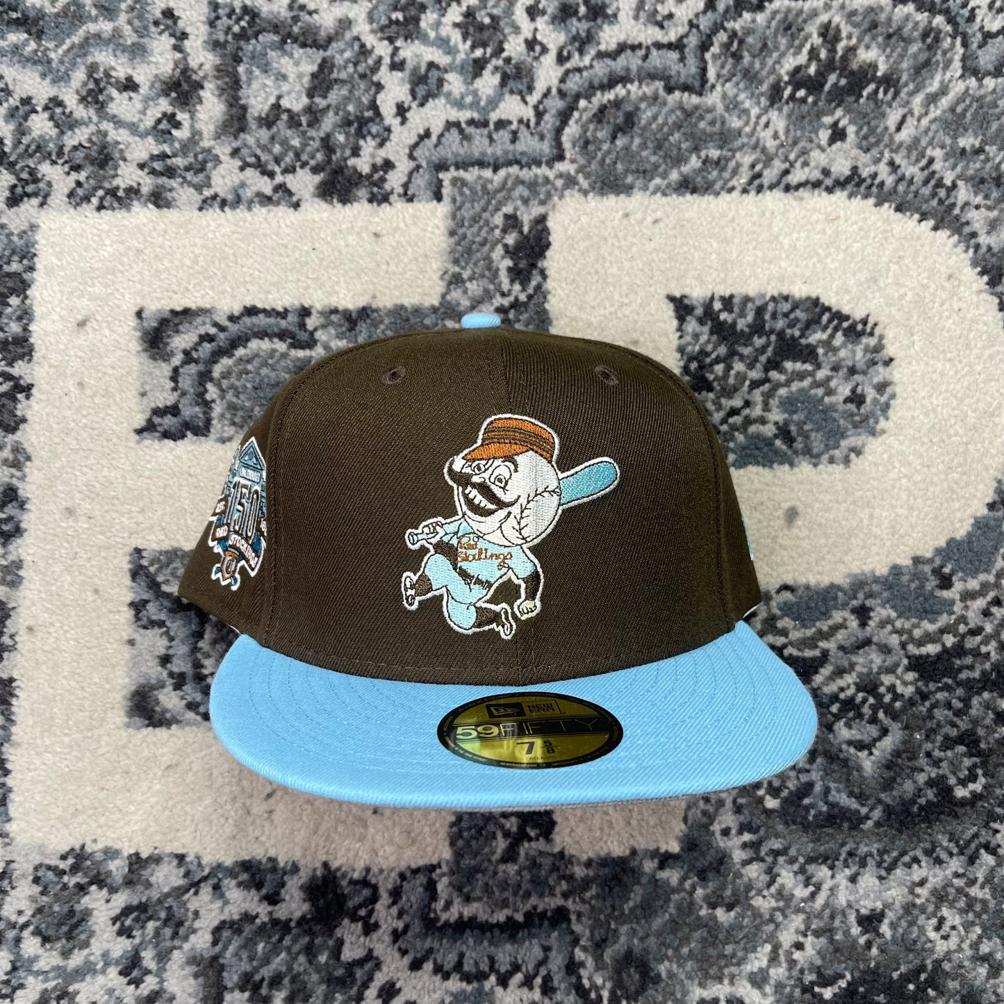 NEW ERA CINCINNATI REDS BROWN BLUE FITTED