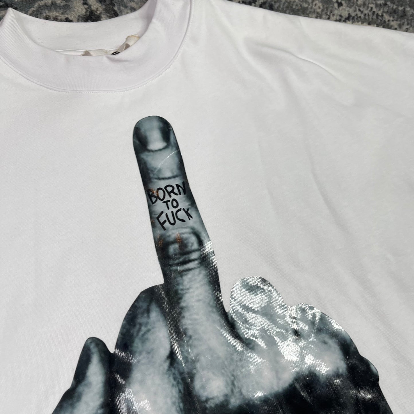 BILLIONAIRE STUDIOS MIDDLE FINGER BORN 2 F*CK TEE